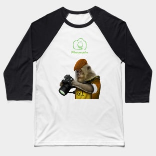 Cute apes Photographer Baseball T-Shirt